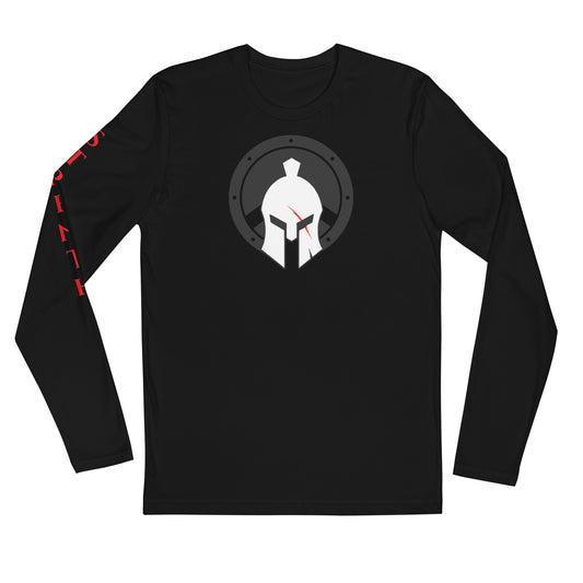 Long Sleeve Fitted Crew (Black - STRENTH)