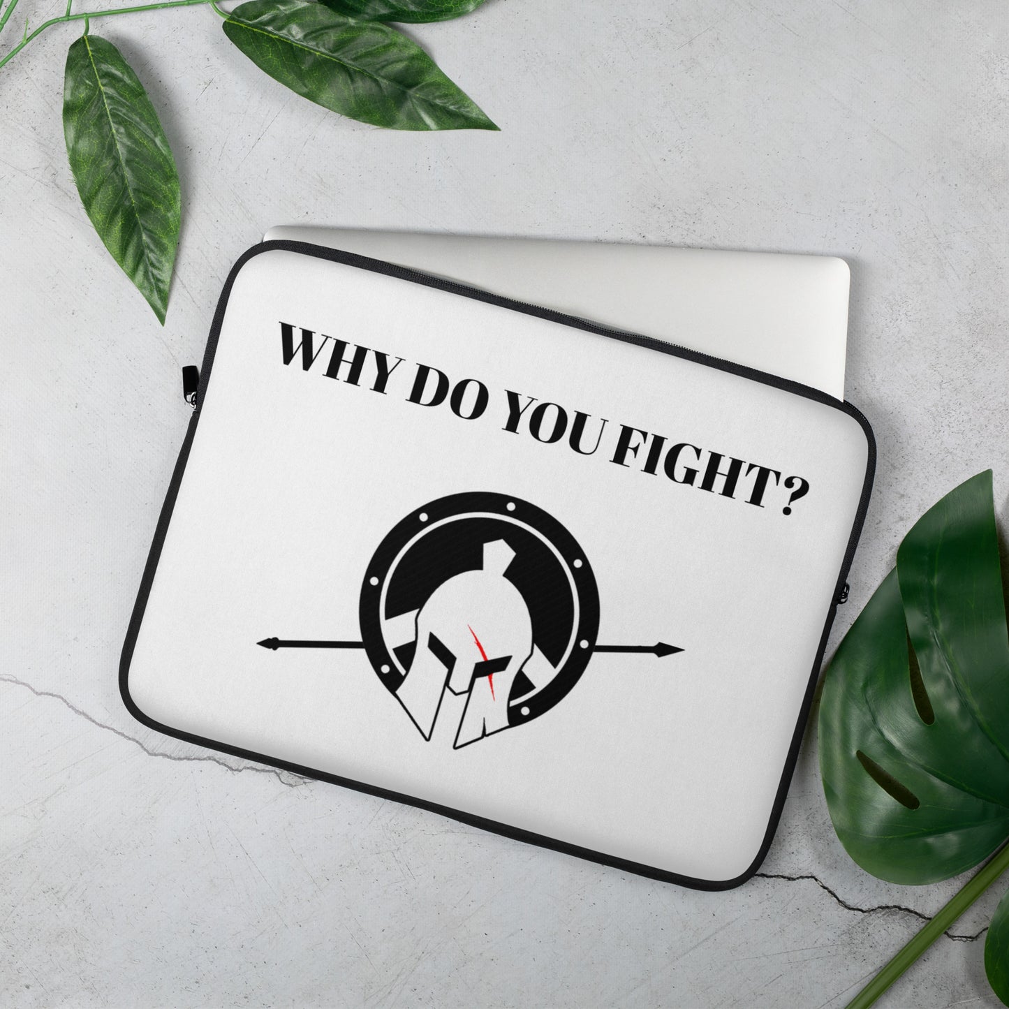 "Why do you fight?" Laptop Sleeve